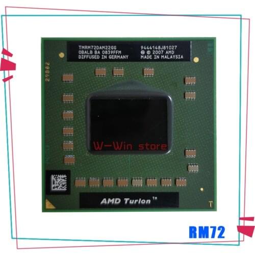 AMD Turion 64 X2 Mobile technology RM-72 RM 72 RM72 2.1 GHz Dual-Core Dual-Thread CPU Processor TMRM72DAM22GG Socket S1