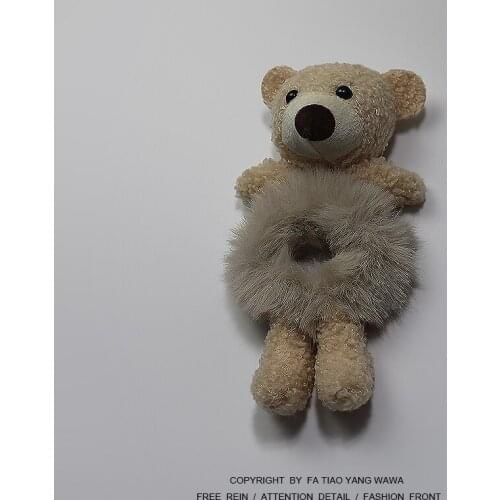Little bear furry head rope