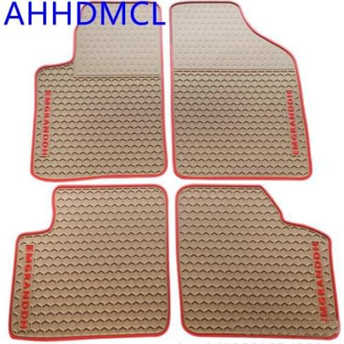 Car Rubber Floor Mats Anti Slip Mat Carpets Feet Pad Custom Fit For Geely Emgrand EC7 EC8 Left Hand Drive