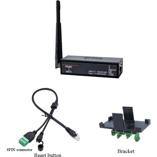 Serial Port RS485 to WiFi Serial Device Server Elfin-EW11 Support TCP/IP Telnet Modbus TCP Protocol IOT Data Transfer Converter