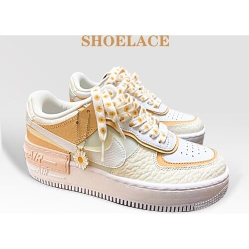 Little Daisies Shoelaces Cartoon Printing Fashion Unisex Flat Shoe laces High-top Canvas Sneakers Shoelace AF1 Sports Shoelaces