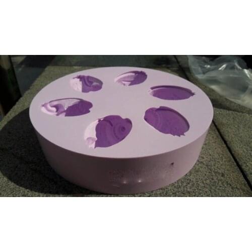 Silicone Mold Soap Mould Concave Style Beautiful Conch Shape Handmade Food Grade Molds Aroma Stone Sea Shells 6 Holes 001 PRZY