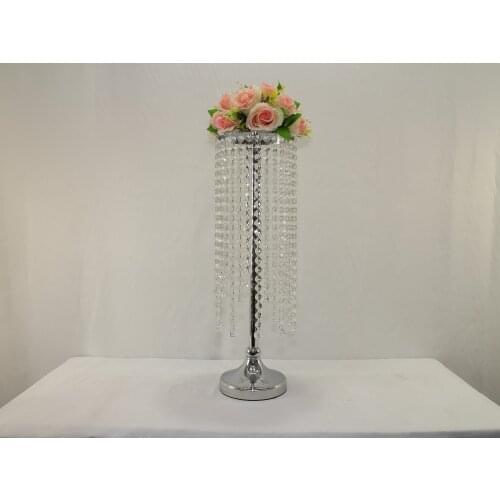 Wedding table centerpiece wedding pillar crystal centerpiece chandelier wedding flower stand Wedding decoration 10pcs/lot