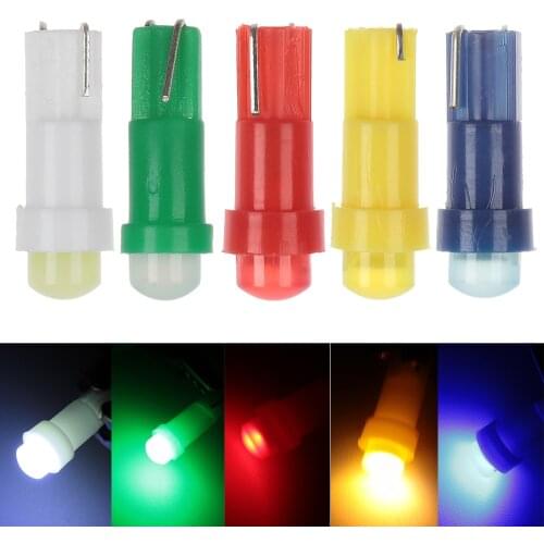 10PC 12V T5 COB LED Car Dashboard Gauge Instrument Lights High Brightness Automobiles Interior Bulbs Cluster Lamp Accessories