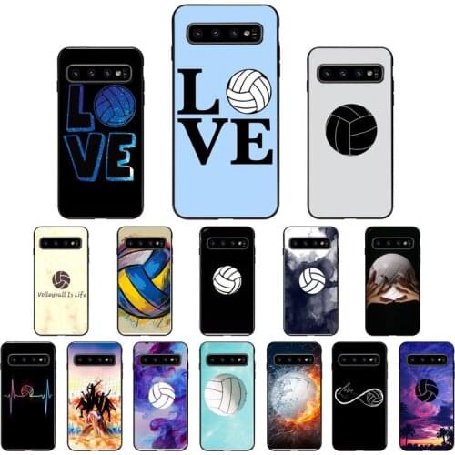 YNDFCNB I love Volleyball Phone Case for Samsung S6 S6edge Plus S7 S7edge S8 S9 S10 S10E S20 Plus Ultra