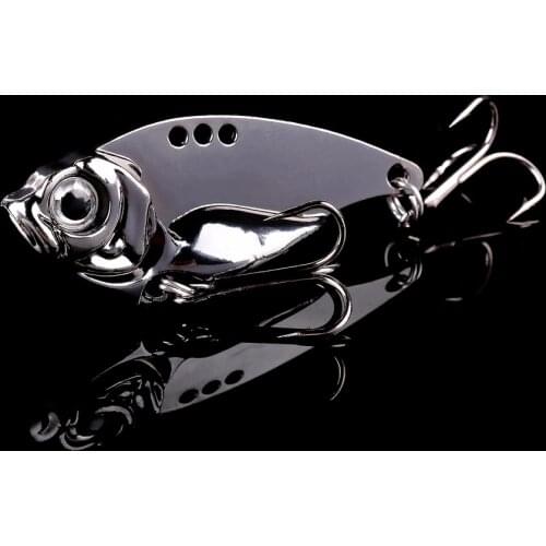 1pcs VIB Spoon Fishing Lure 7g-20g Metal Spinner Fishing Bait Crankbait Bass Artificial Hard Baits Cicada VIB Fishing Tackle