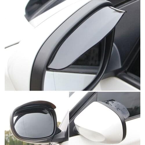 2pcs Rearview Mirror Rain Eyebrow Shield Cover Car Styling for Volkswagen VW Polo Golf 6 5 7 Jetta MK5 MK6 Car Accessories
