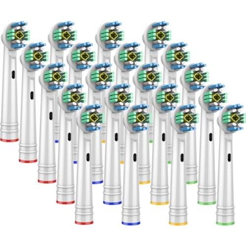 20pcs Replacement Brush Heads For Nbhbj Electric Toothbrush Before Power/Pro Health/Triumph/3d Excel/Clean Precision Vitality