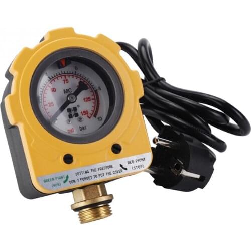 220V Water Pump Switch Pressure control switch 10 Bar Pressure Controller Unit Electronic Switch EU plug pompa bomba de agua