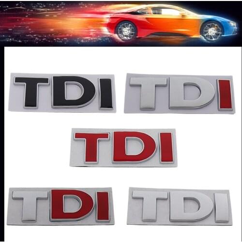 3D Premium Turbo Direct Injection TDI car Hood Fender trunk Rear Bonnet Nameplate Decal Emblem Badge Sticker for MK4 MK5 MK6