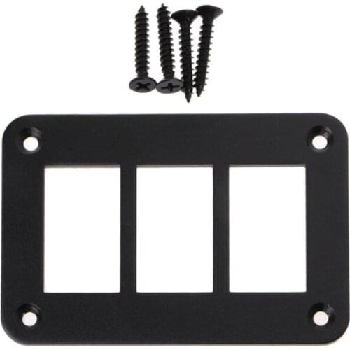 Aluminum Rocker Switch Panel 2/3/4/6 Way Housing Holder For Car Boat Auto Parts 40GF