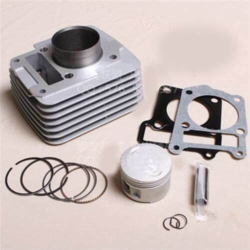 Free Shipping! Cylinder Piston Ring Set With Piston Big Bore Kit Full Set Necessary modification for yamaha YBR125 YB125