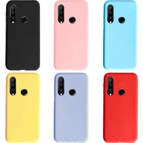 For huawei honor 20 lite case honor 20 lite cover Solid color silicone tpu soft back phone case protection cover russian version
