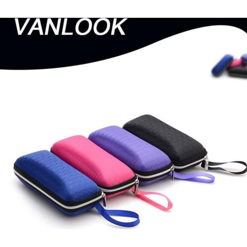 Eyeglass Case for Sunglasses Hard Spectacle Cases Box Glasses Spectacle-case for Women Men Storage Container Alloy Zipper