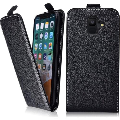 Vintage Flip Case For Samsung Galaxy A6 2018 A600 SM-A600FN Special Cartoon Cover PU Leather Plain Cute phone bag Fundas