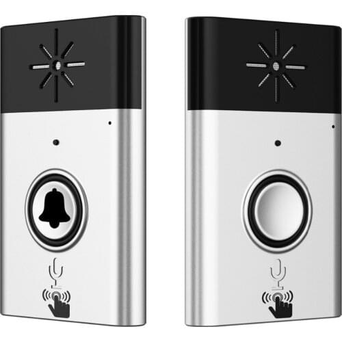 XINSILU New Arrival Digital Wireless Audio Doorbell,home security intercom system doorphone Silver color 1transmitter+1receiver