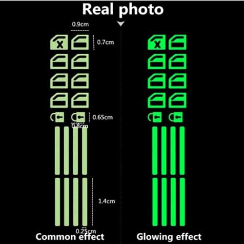 For Buick VW Skoda Toyota BMW E46 E39 M5 X6 Car Door Window Lift Window Button Sticker Switch Car Sticker Luminous Car Styling