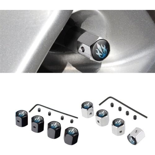 Tire Valve Caps for Volkswagen Vento BMW Range Rover Vogue Renault Clio Volvo V70 Mazda 3 Anti Theft Wheel Tyre Cover Styling