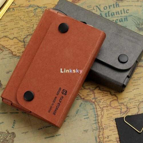 Midori Pulp Storage ,a Blend of Recycled Paper and Fresh New Pulp,Business Card Storage Box Certificate Storage,office supplies