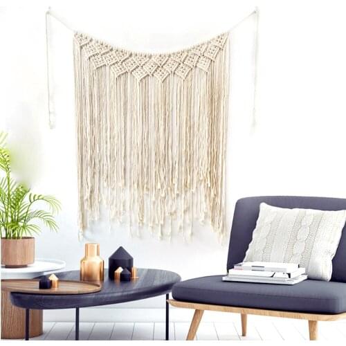 Hot Macrame Wall Hanging Tapestry Wall Decor Boho Chic Bohemian Woven Home Decoration Outdoor Boho party Wedding