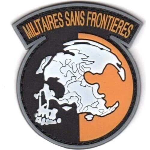 METAL GEAR SOLID MGS PEACE WALKER MILITAIRES SANS FRONTIERES MSF U.S. ARMY USA PATCH PVC BADGE