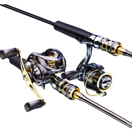 Chuangwei Carbon 2 Sections Casting Fishing Rod Travel Ultra Light MEDIUM ACTION Spinning Lure Power Rod