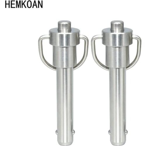Stainless steel ball head lock pin button quick release steel ball positioning pin, pull ring line array audio quick lock pin