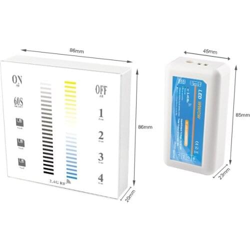 LED Touch Screen 2.4G DC12-24V 12A Remote Controller Channel For RGB touch panel dimmer touch panel color temperature dimmer