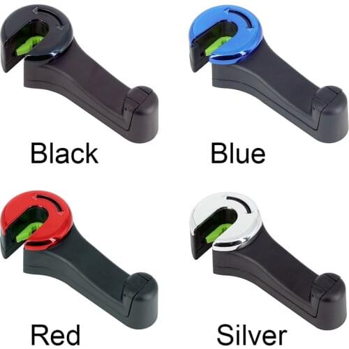 Universal Car Seat Headrest Hanger 2-Way Car Hook with Phone Holder 10kg Load-Bearing Auto Fastener Clip for Bag Clothe Umbrella