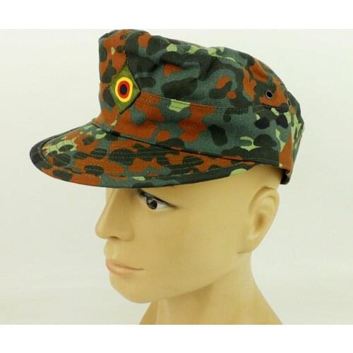 Military Mens WW2 German Flecktarn Camouflage Summer Cap Hat Reproduction WWII Military Store 5605101