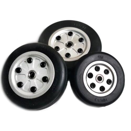 1pcs RC Wheels Rubber For Electric Retract Landing Turbojet Airplane Wheel Diameter 40mm 45mm 50mm 55mm 60mm