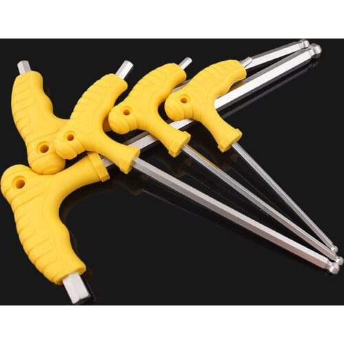2.5-12mm Durable Toughen Ball Head Allen Wrench Hand Tools L-type Inner Hexagon Spanner Multi-function CR-V Hex Key 1pcs
