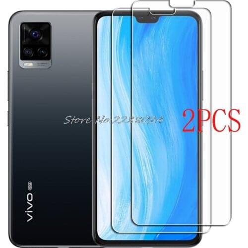 2PCS for vivo S7 5G Tempered Glass Protective FOR vivo S7 V2020A 6.44" Screen Protector Film phone Cover