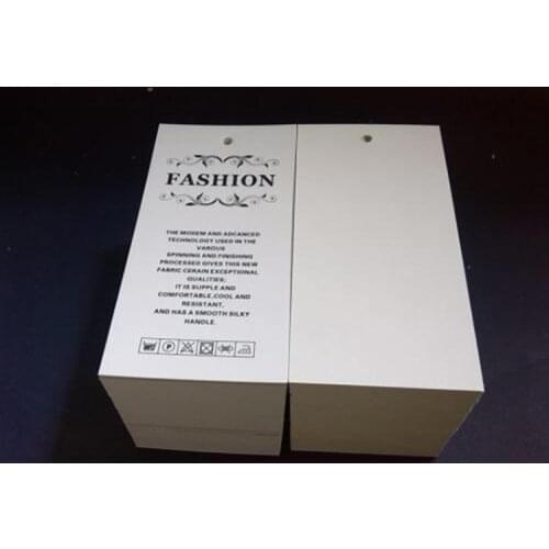 300gsm coated paper custom tags price tag custom hang tags with logo printed swing tags clothing label personalized label