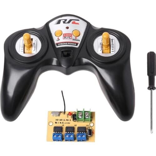 6CH High-power 2.4G 50 Meter Remote Control with Receiver 6-15v for Car Model Ship DIY Tool