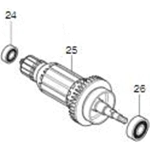 AC220-240V MAKITA 519268-2 Rotor Motor Armature for UC250DWBE Rotor