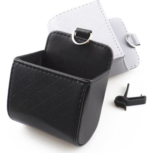 Car Air Vent Dashboard Tidy Hanging Leather Organizer Box for BMW 1 2 3 4 5 6 7 Series X1 X3 X4 X5 X6 E60 E90 F07 F09 F10 F15 F3