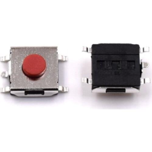 Free shipping 100PCS Tact Switch 6 * 6 * 2.5 touch switch button switch reset switch smd patch red head 5P
