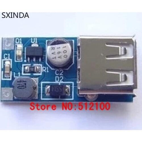 Free Shipping 50pcs/lot DC-DC model Boost module 600MA 5V (0.9v-5V) USB Booster circuit board Mobile Power Boost