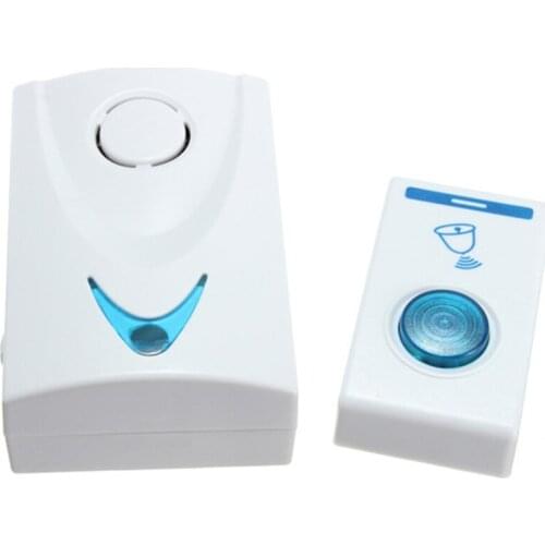 Wireless Doorbell, Door Bell Chime with 32 Music Ringtones, 100 Meters Range, LED Flash Doorbell Security System for Home Office