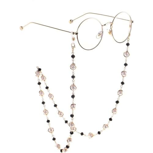 High-grade Pearl Crystal non-slip handmade glasses chain personalized fashion glasses rope lanyard glasses accessories