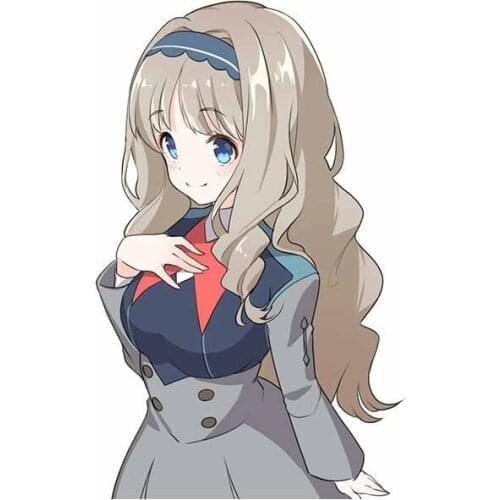 FRANXX Beauty Anime Vinyl Material Car Stickers Refrigerator Decal Waterproof Sunscreen Scratch-Proof Sticker Kk13*8cm