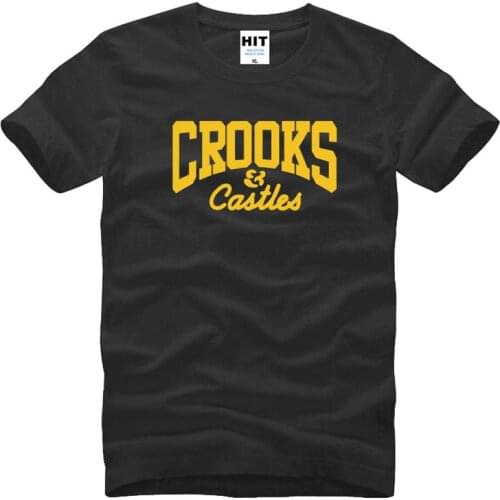 Crooks And CASTLES t-shirt NEW arrived casual cotton t shirt men euro size 3XL shubuzhi top tees summer style