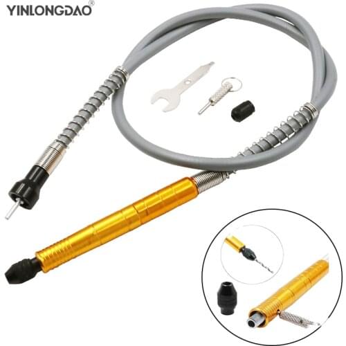 Rotary Grinder Tool Flexible Flex Shaft Fits + 0.3-6.5mm Handpiece For Dremel Style Electric Drill Rotary Tool Accessories