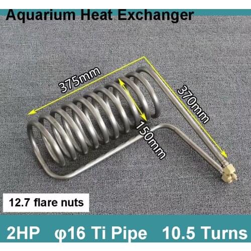Titanium Tube Coil Evaporator for 2HP Aquarium Chiller Heat Exchanger Fish Tank in Seafood Pond