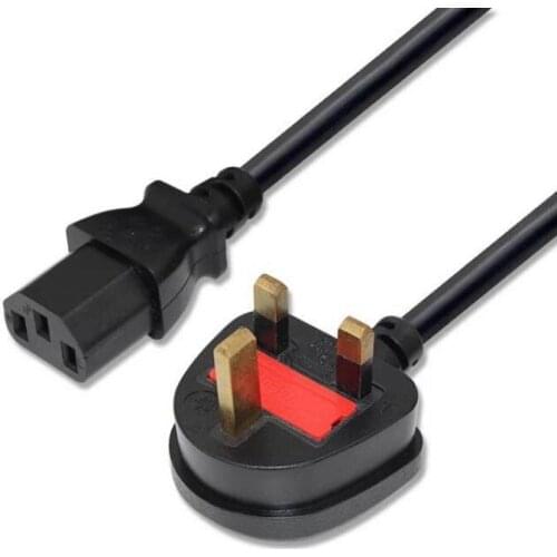 AC Power Cable UK Standard 1.2M Extension Cables Universal Current Cable Adapter Power Cord Lead Charging Line Wires PC Laptop