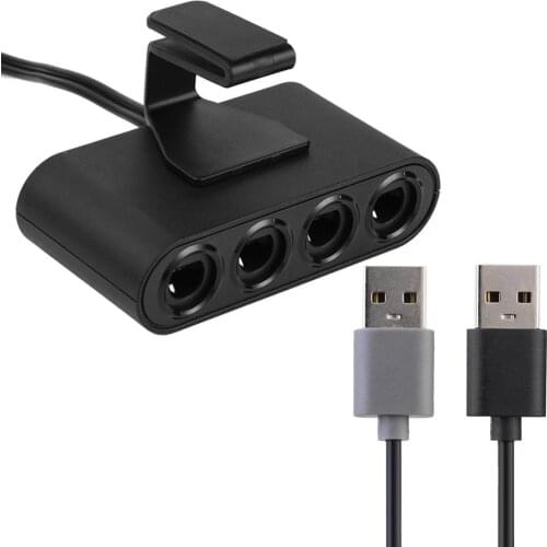4 Ports GC Controllers USB Adapter Gamecube Controller Adapter Fit for Nintend Switch Wiiu/PC Console Support Dropshipping