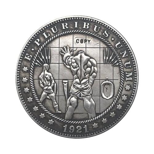 Hobo Nickel 1921-D USA Morgan Dollar COIN COPY Type 124