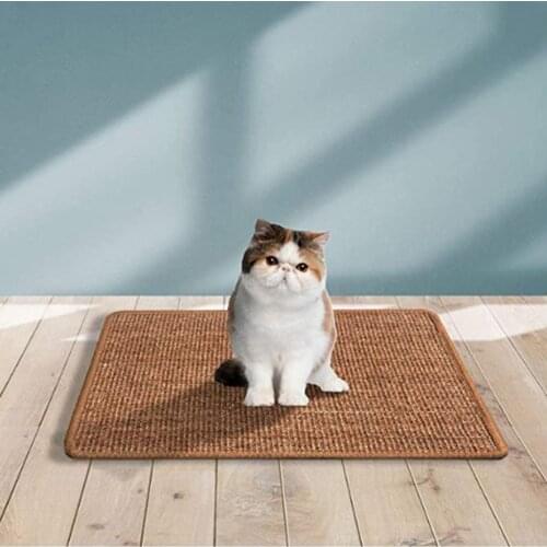 100% Sisal Pet Cat Scratcher Mat Rug Kitten Sleeping Mat Carpet Protector