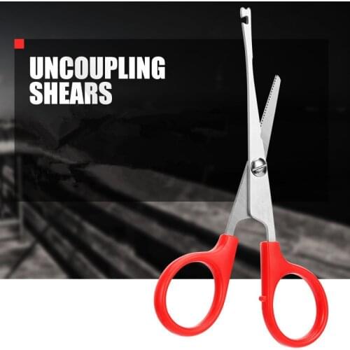 Multifunctional Stainless Steel Fishing Scissors Pliers Fish Hook Remover Fishing Decoupling Device Take Hook Removers Scissor
